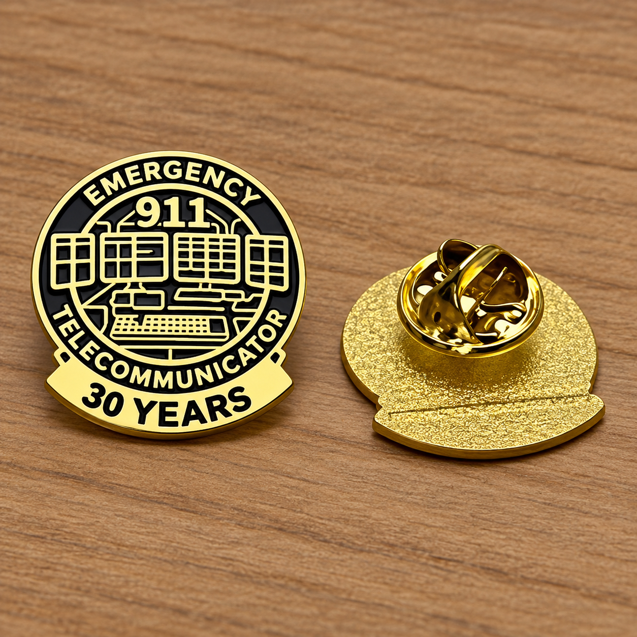 Emergency 911 Telecommunicator Service Pin.png