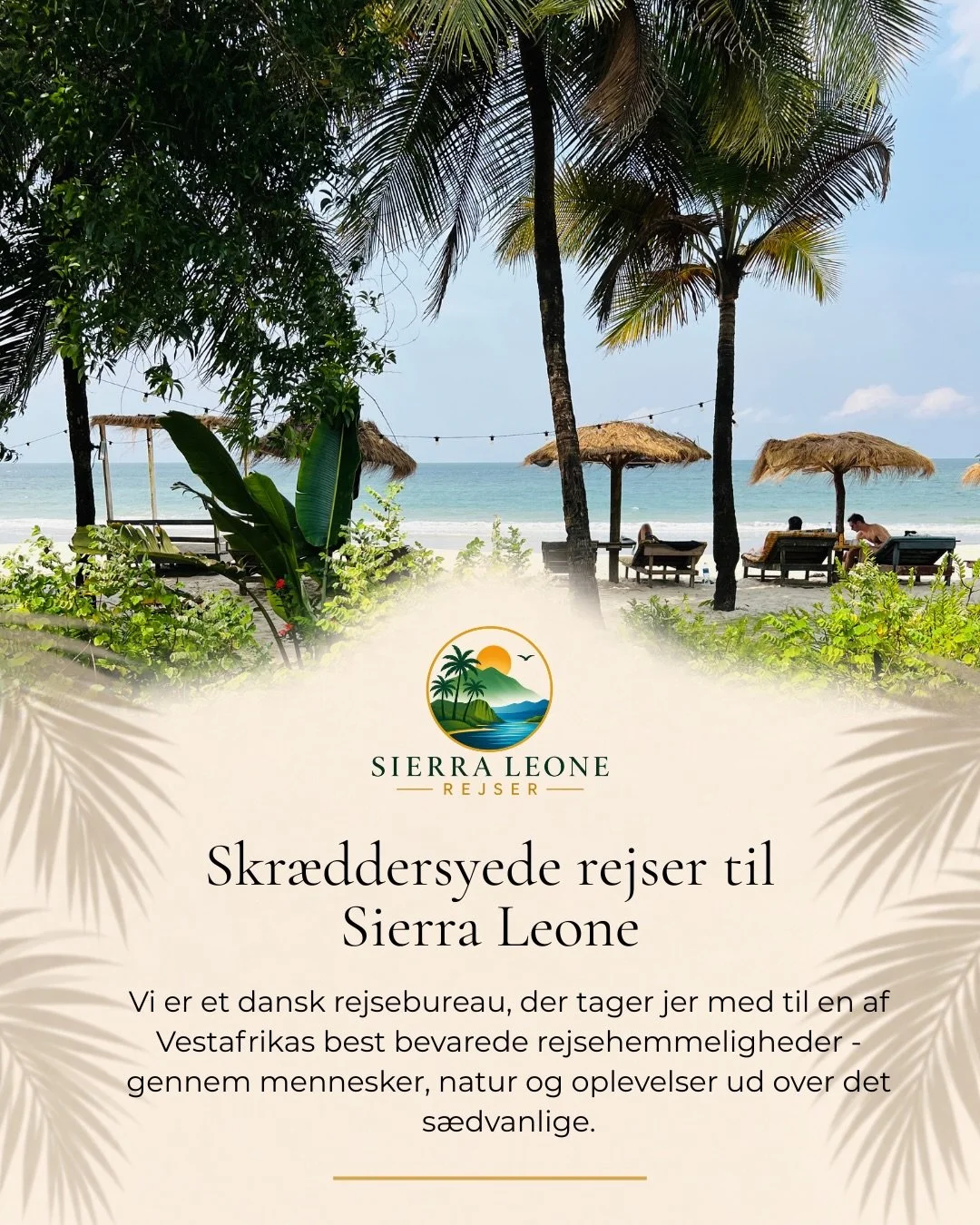 Sierra Leone Rejser 🌍

Vi tror p&aring;, at de bedste rejser handler om mere end luksushoteller og perfekte postkort&oslash;jeblikke. De handler om menneskene, man m&oslash;der undervejs &ndash; og de &oslash;jeblikke, man skaber sammen, v&aelig;k f