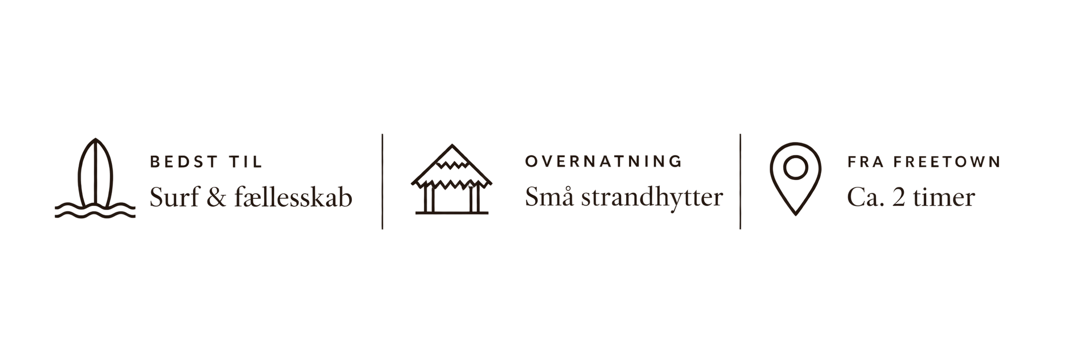 Praktisk information om overnatning og oplevelser ved Bureh Beach i Sierra Leone.