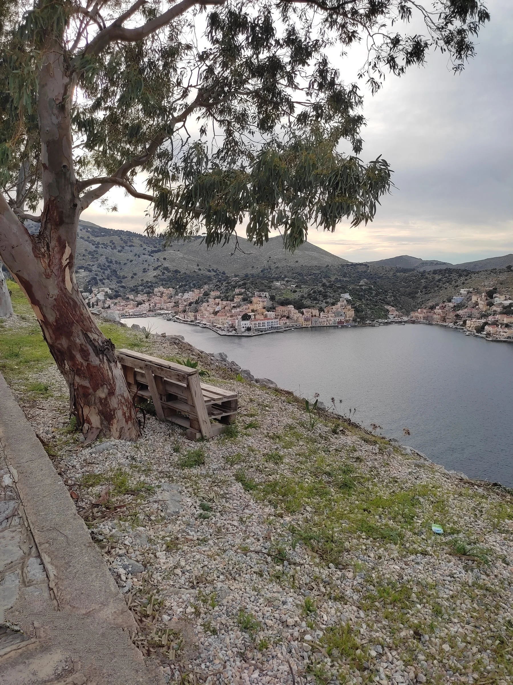 A lonely corner above the bay, where time stands still to listen to the sea.