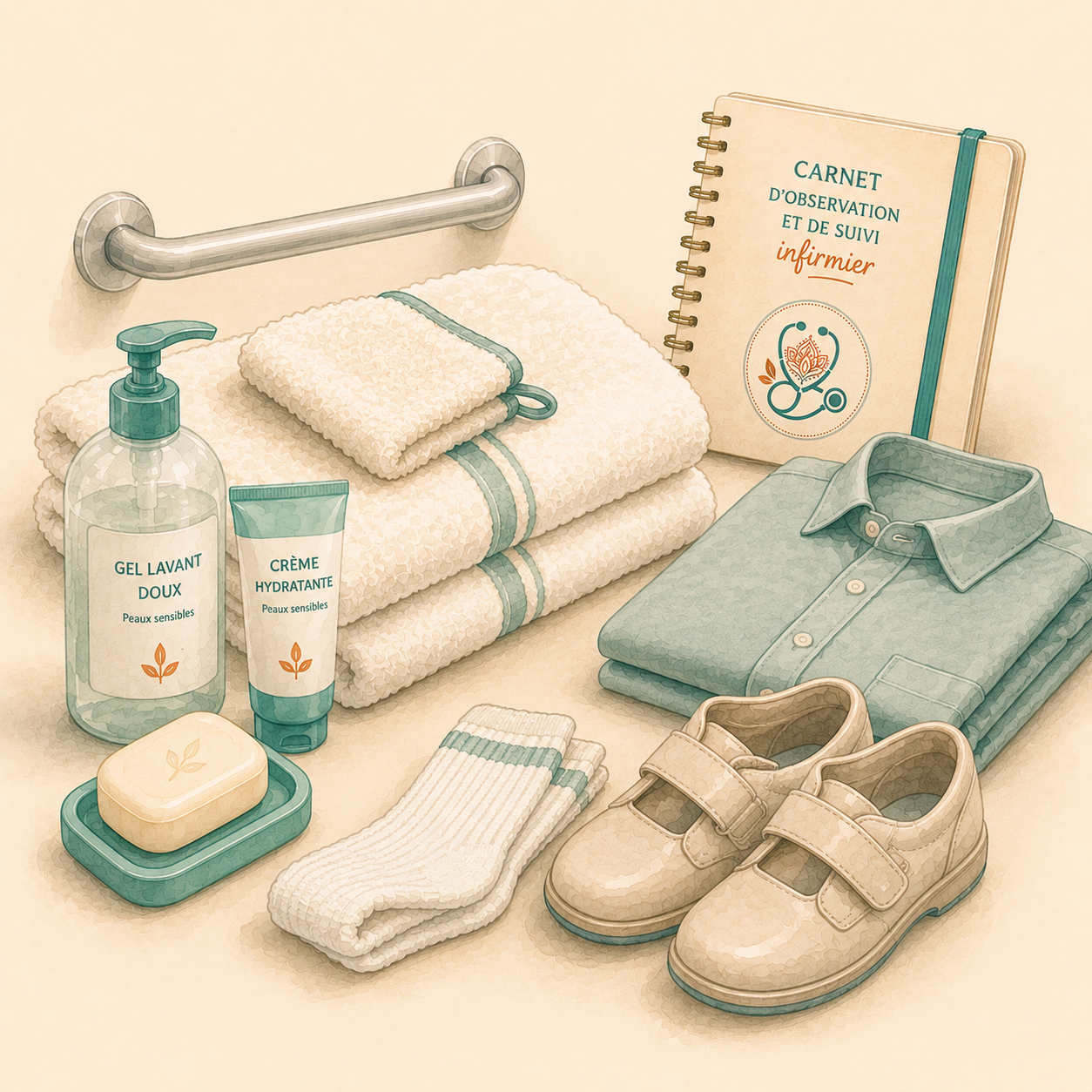 Accompagnement dans les soins d'hygiène quotidiens