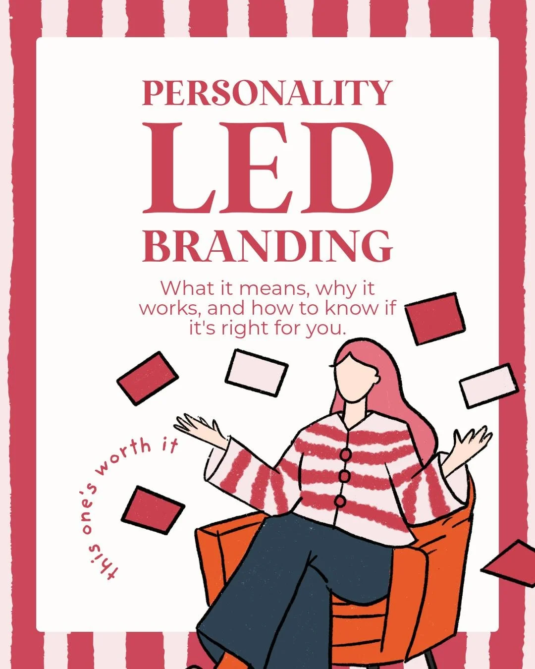 Personality-led branding. It's a term I use to describe exactly how I work and what I bring to every single project I take on.

And before anyone asks, no it doesn't mean unprofessional, unpolished or only for certain types of business. It means your