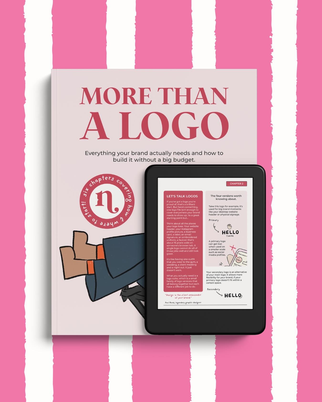 Fully booked until November but if you want to get a head start on your brand in the meantime, More Than A Logo is a great place to begin. Six chapters covering everything your brand actually needs and worksheets to apply it all to your own business 