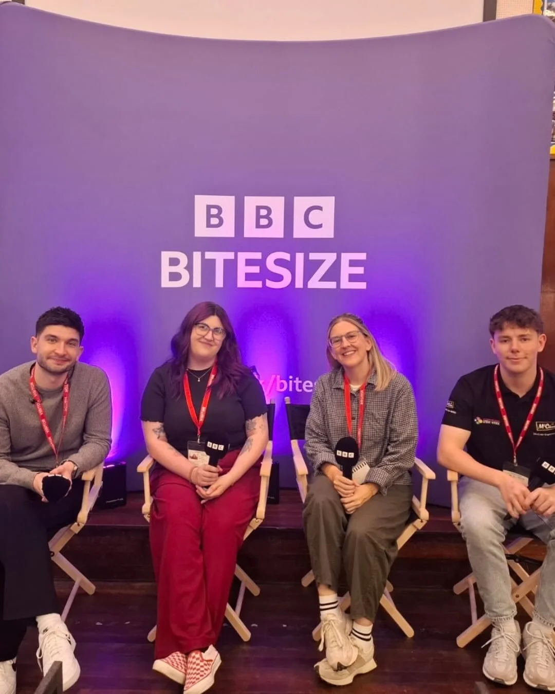 Eeek!! What a day!! I have had an absolute amazing day being part of the BBC Bitesize Career Tour panel today, it was so great to be alongside @bekbythesea and finally meet in person! Lovely to meet Isaac from McCains and so great to meet and have Lu