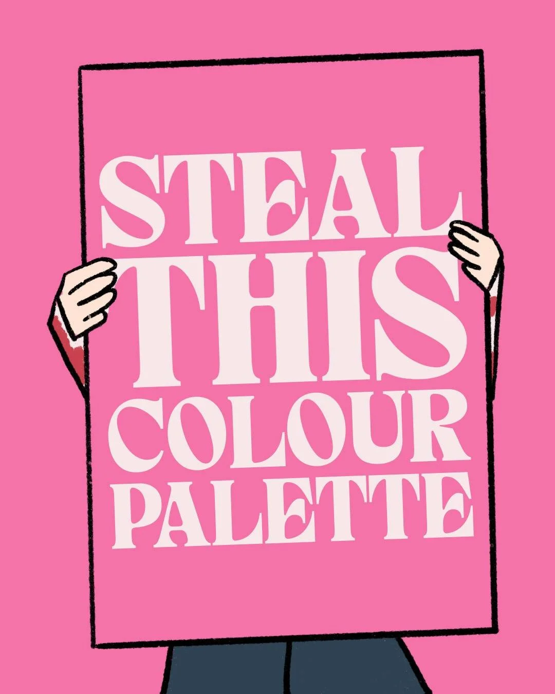 Steal this one.

Clean, confident and really versatile across both print and digital. The berry pink in there stops it from feeling too corporate and adds just enough warmth.

Save this for when you need a palette that means business but still has pe