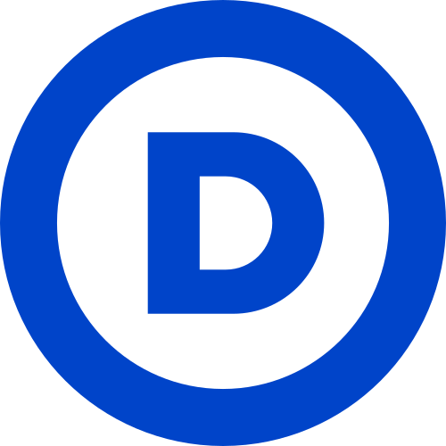 Blue circular logo with a white 'D' in the center.