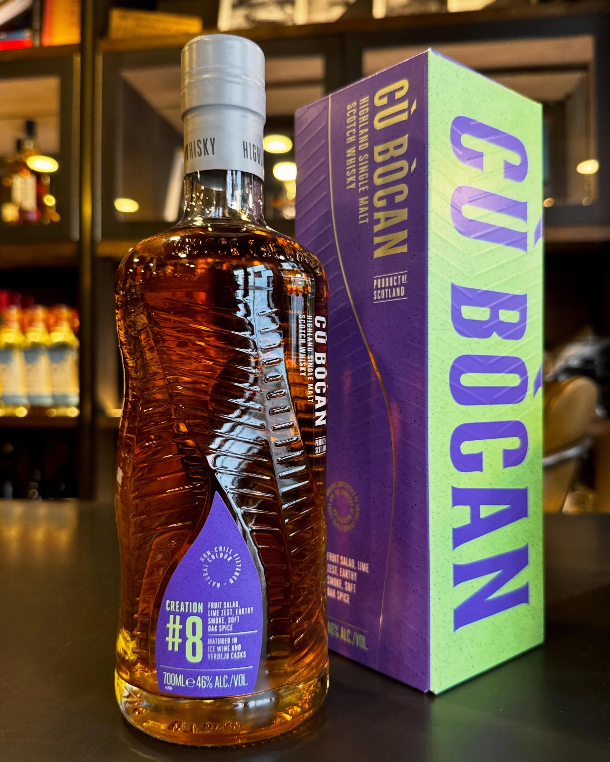 Just landed💥 @cubocanwhisky Creation #8 🥃 a gently peated spirit matured in Canadian Ice Wine and Spanish Verdejo wine casks. Think fruit salad, lime, earthy smoke and soft oak spice. 46% ABV, available in store now. #invernesswhisky