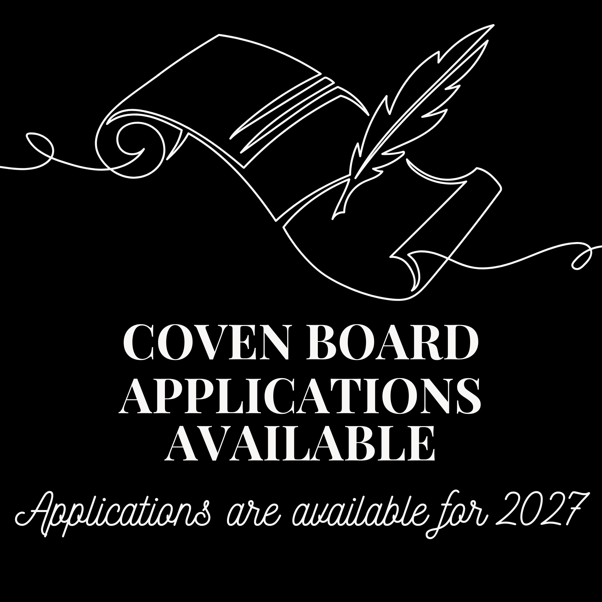 Coven Open Board Positions Officially Announced