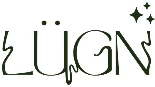 A stylized logo that says LUGN in green font with an umlaut over the "u" and sparkles over the "n"