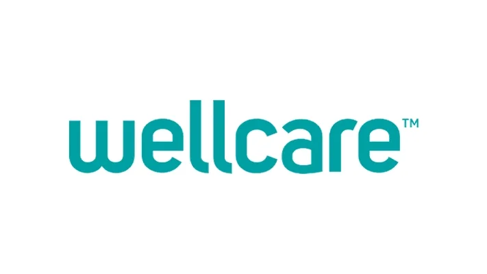Wellcare logo in teal blue text on a white background.