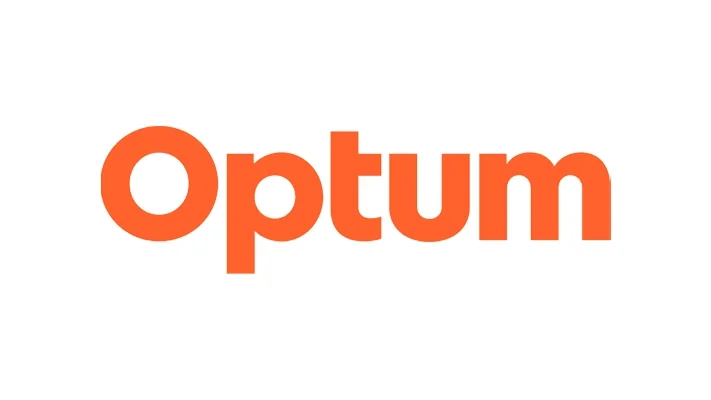 Optum logo in orange text on a white background