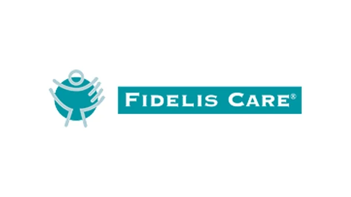 Fidelis Care logo with a stylized emblem and the text 'Fidelis Care' in blue.