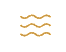 Icon of three wavy horizontal lines.