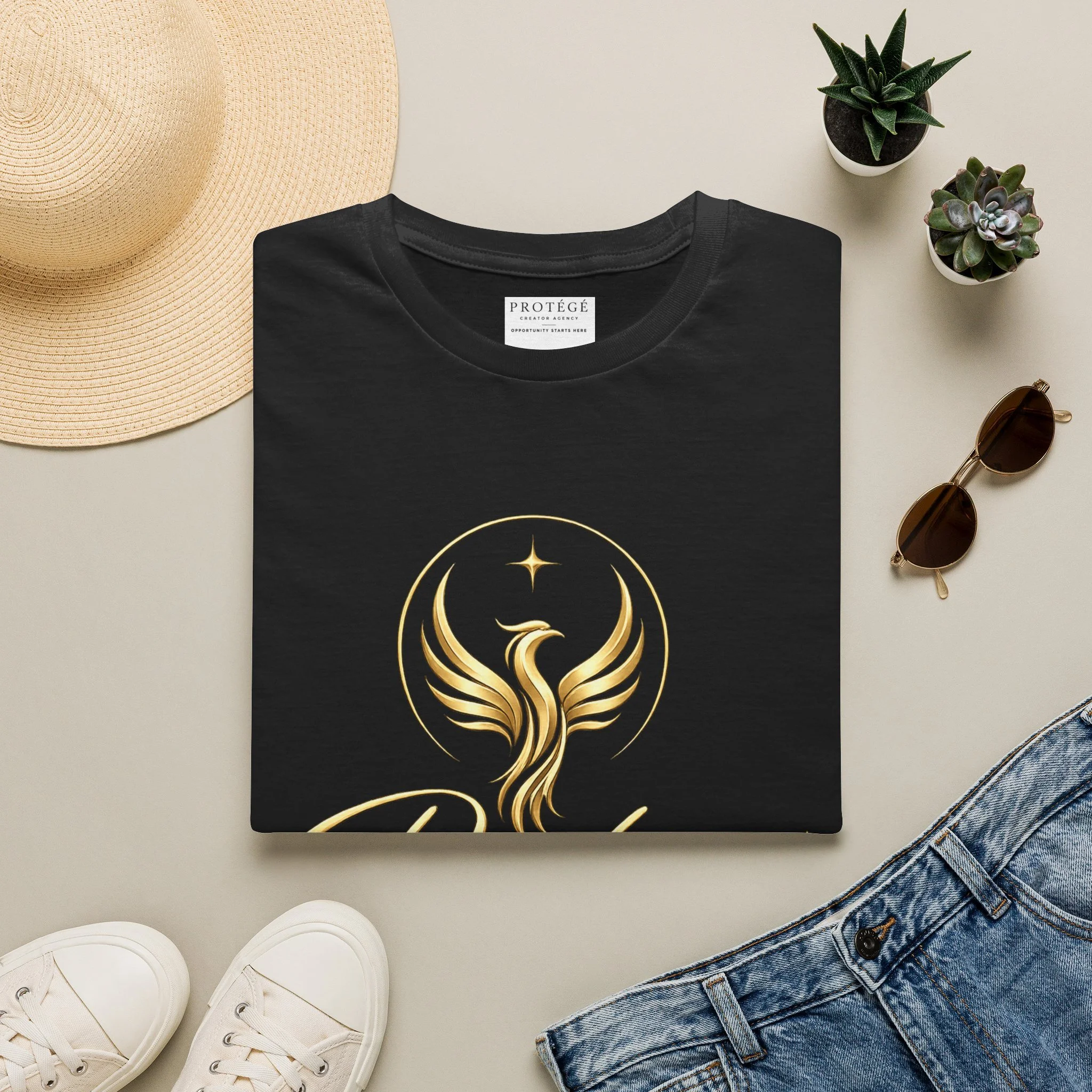 Black Protégé Signature Tee