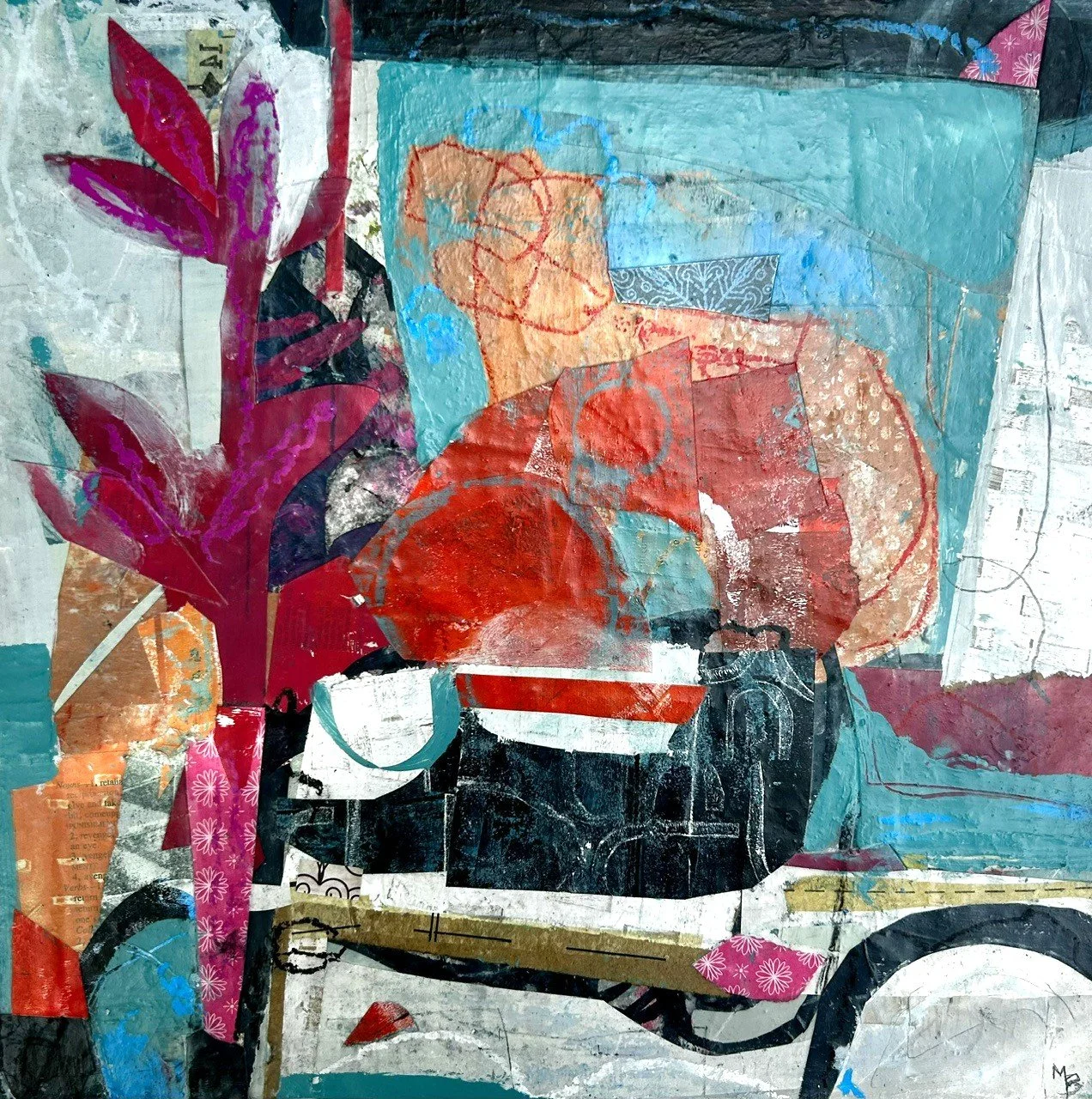 "Somewhere Bright" (14" x 14")