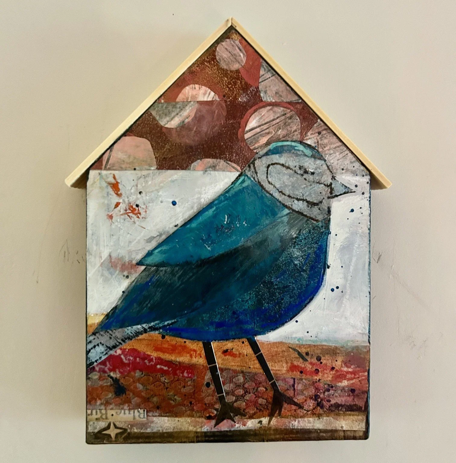 "Welcome Home, Blue Bird" (8" x 6.25")