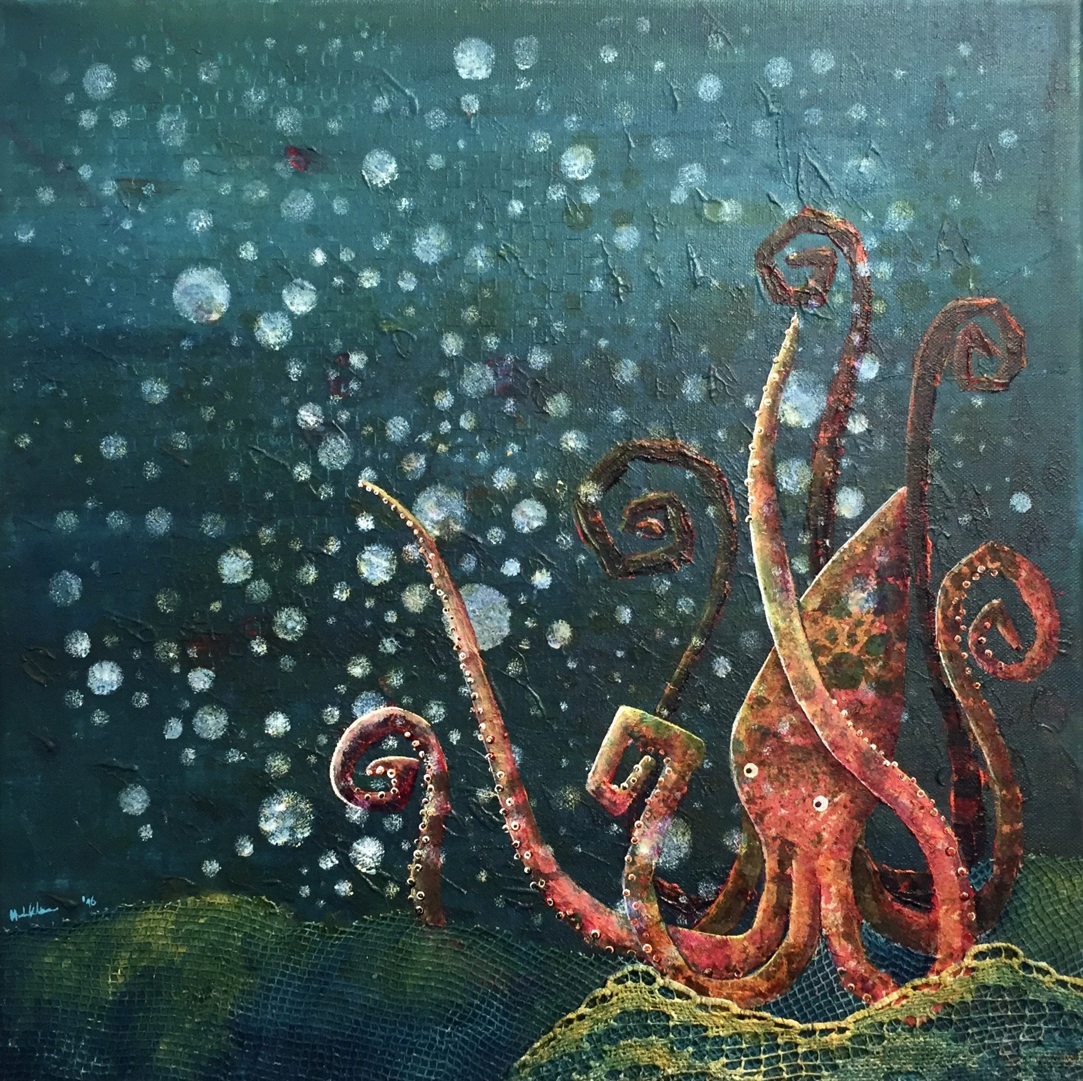 Octopus
Mixed media on canvas
40 x 40 cm
SOLD