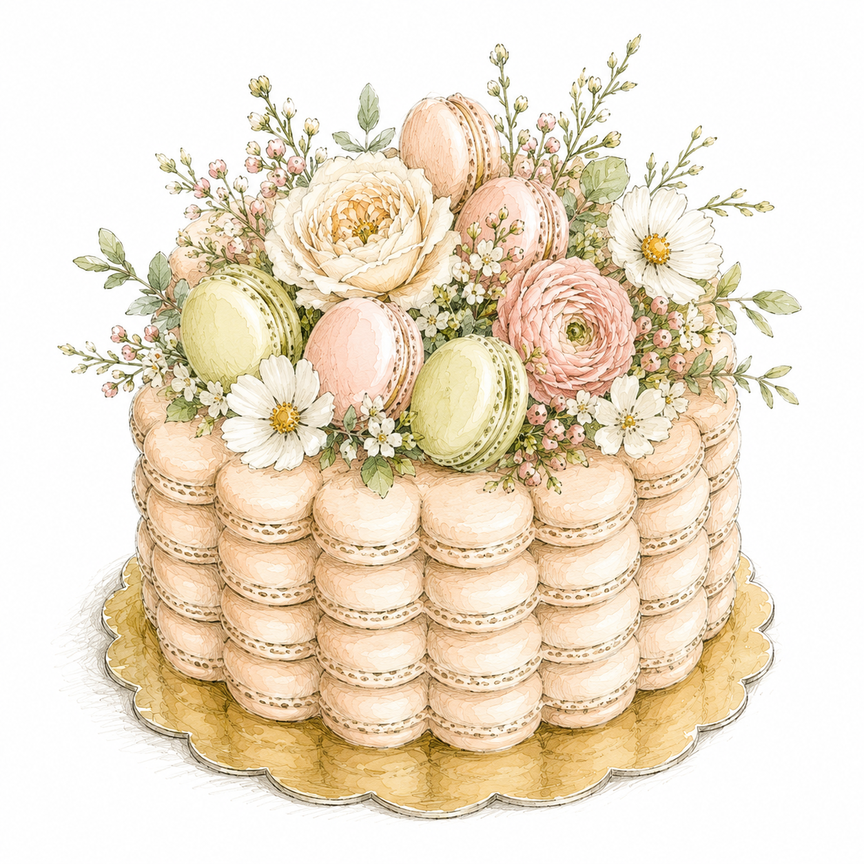Signature Macaron Cake