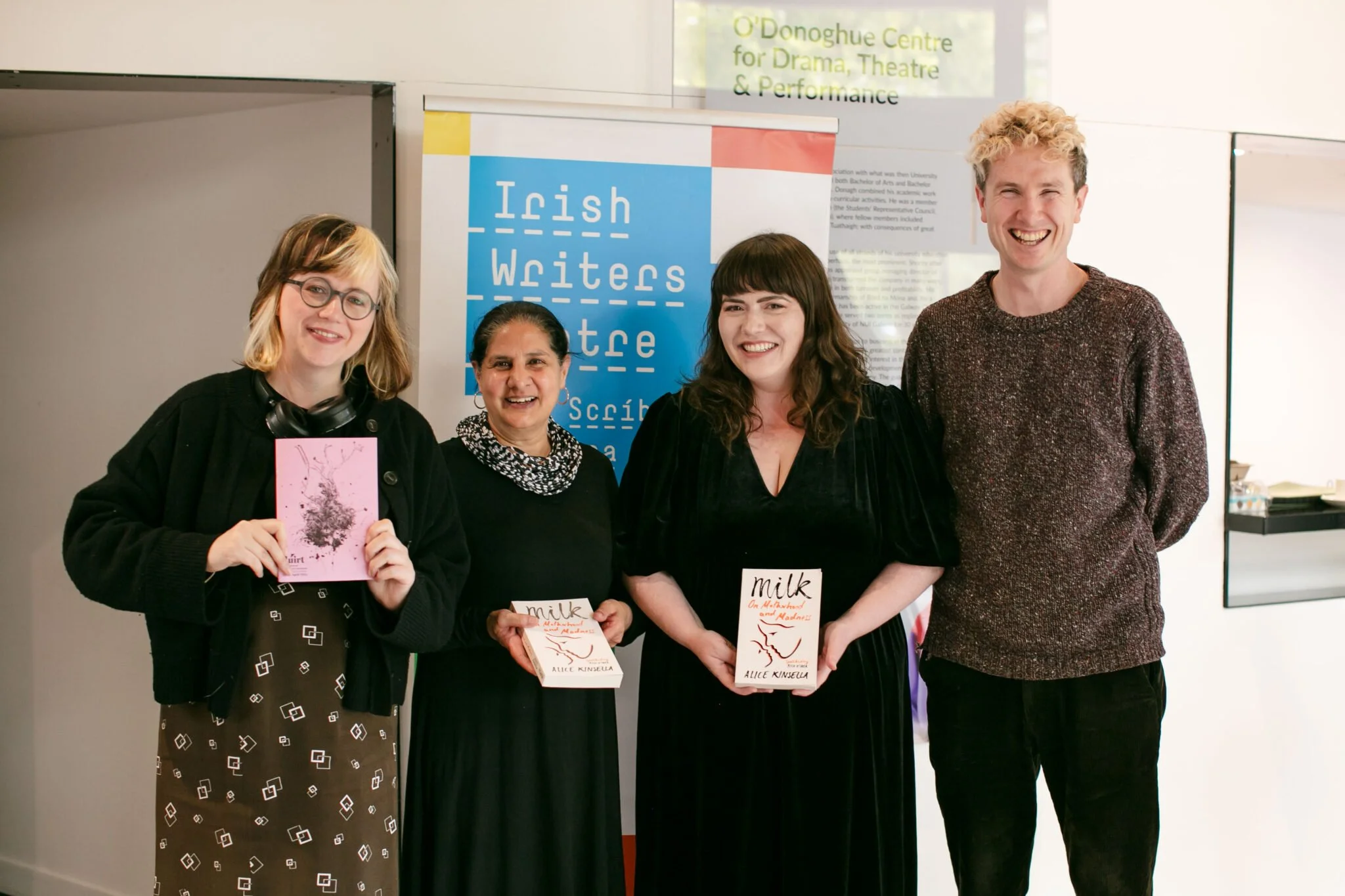 Irish Writers Centre Jo Morton, Teerth Chungh alice-kinsella-Brendan McEvilly.jpg