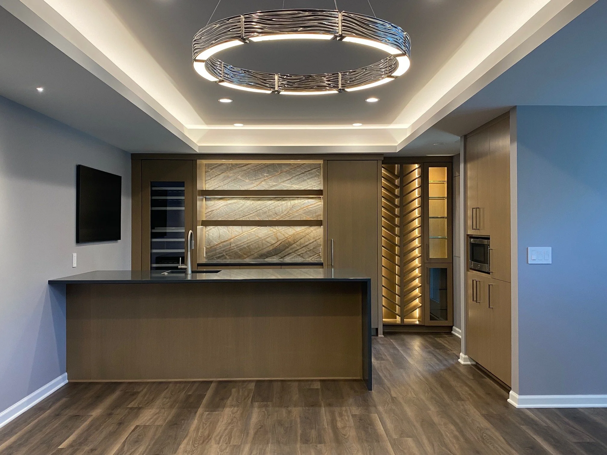 Lower Level Wet Bar Remodeling Project