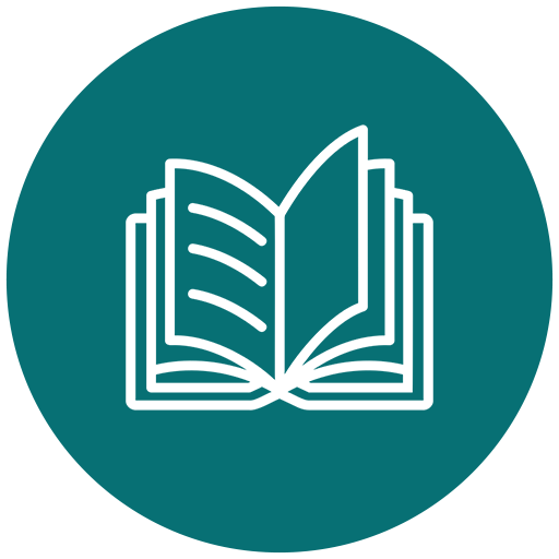 Open book icon representing readers and dreamers