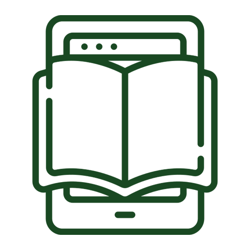 E-reader icon for the Kindle ebook format