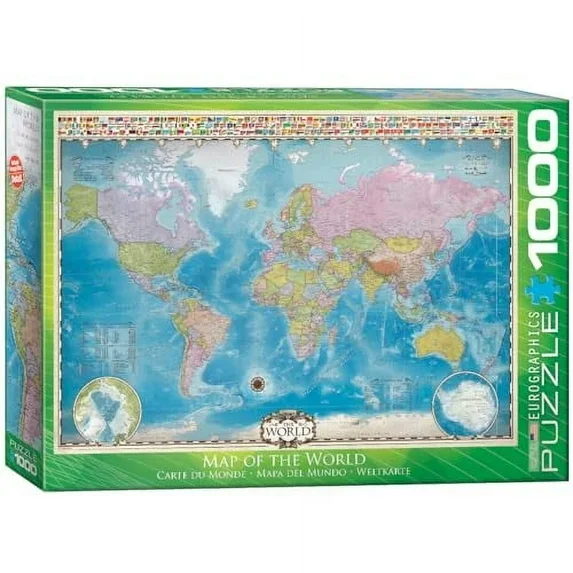 Map of the World eurographics1000 piece puzzle