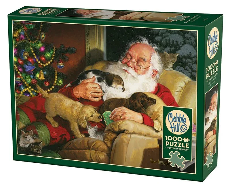 Santa's Quiet Time 1000 piece puzzle