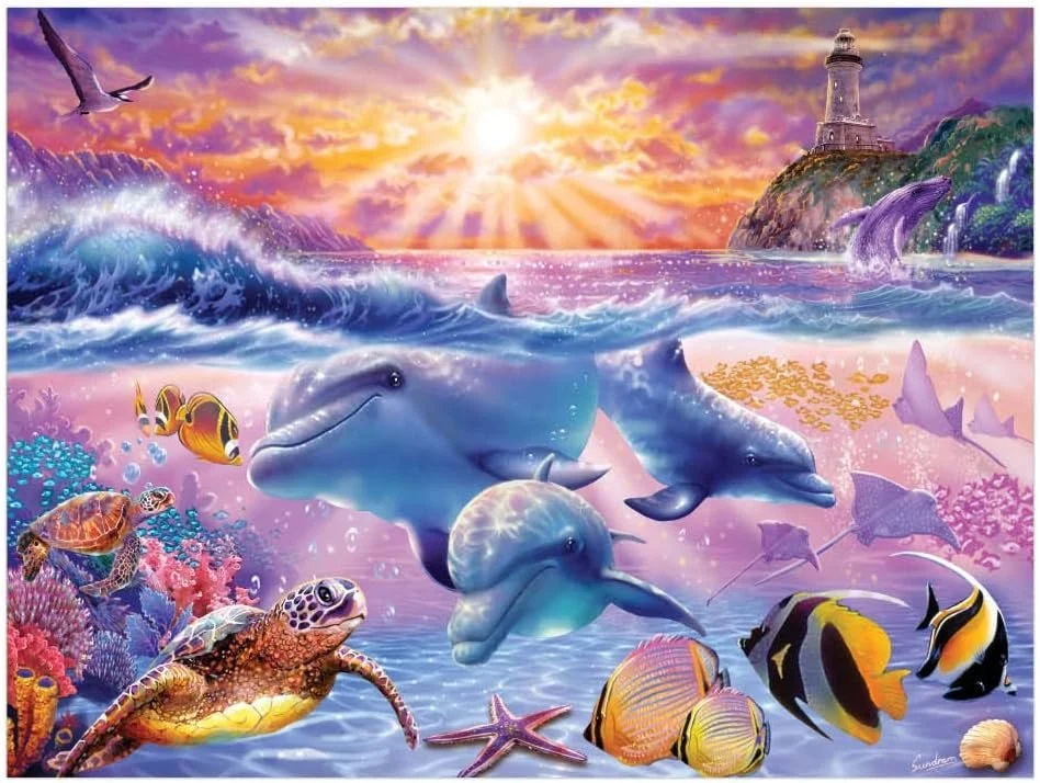 Crown Point Tropical Sunrise 500 piece puzzle
