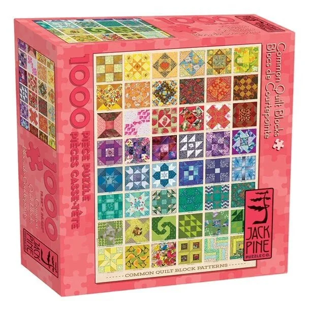 Common Quilt Blocks 1000 piece puzzle