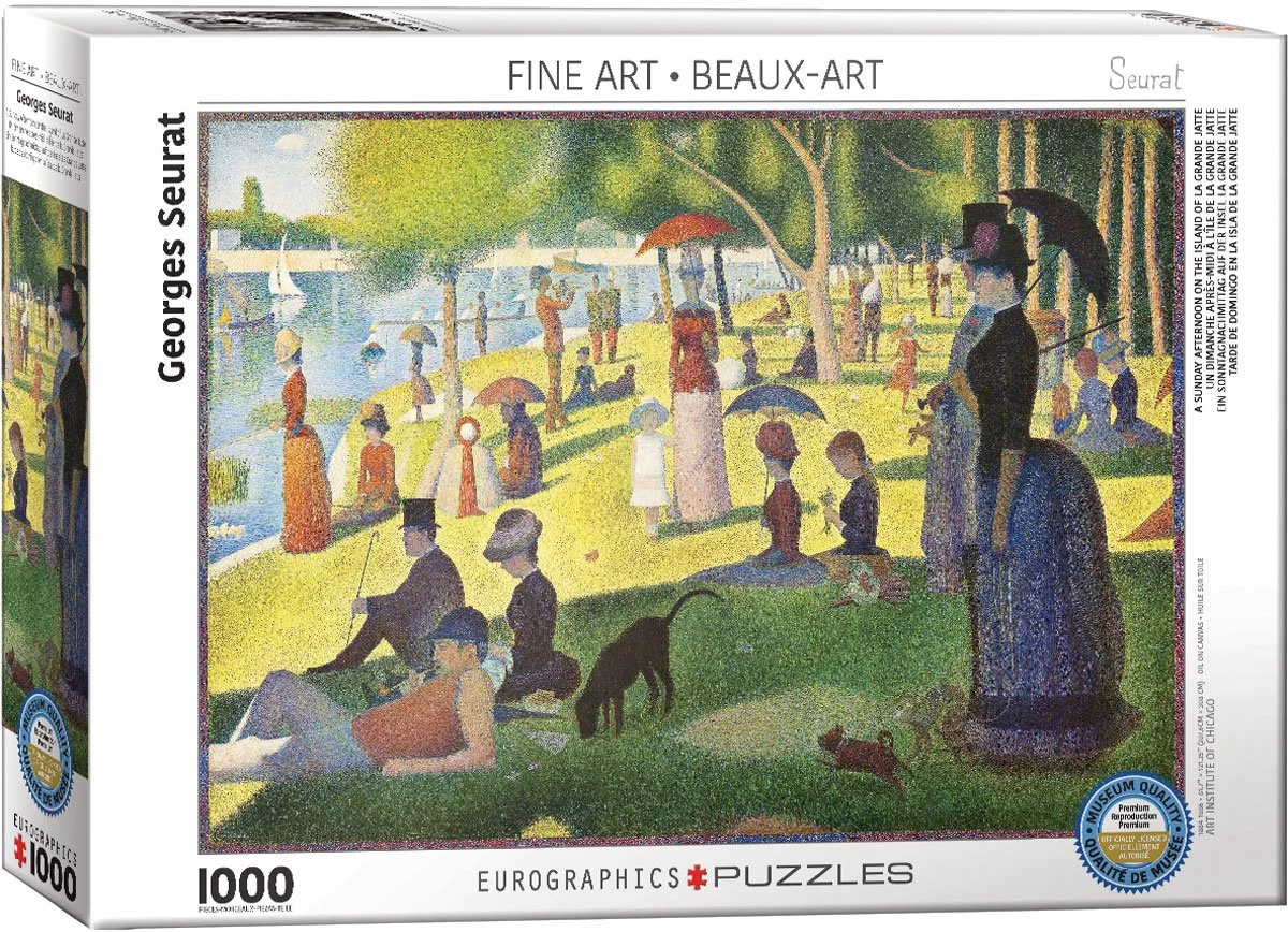 A Sunny Afternoon on the Island of La Grande Jatte  1000 piece puzzle