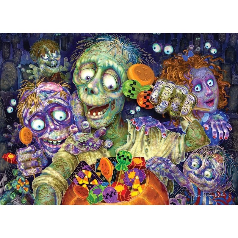 Zombies Like Candy 1,000 Piece Puzzle Made in USA