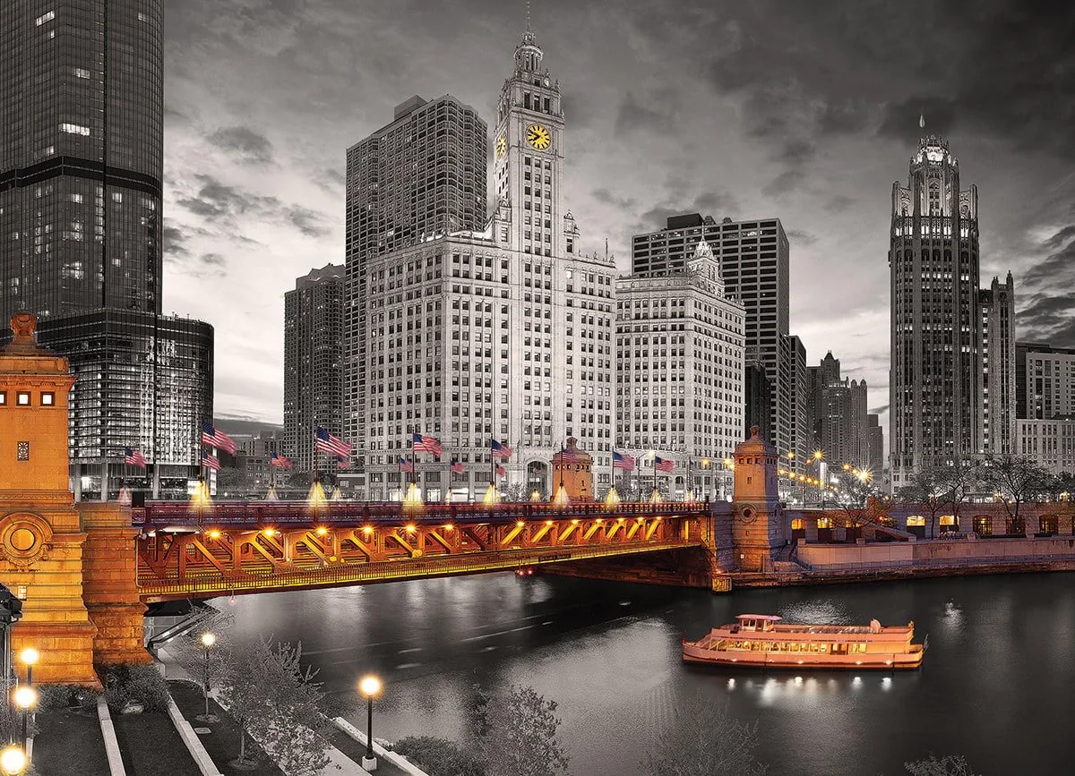 Chicago - Michigan Avenue 1000 piece puzzle