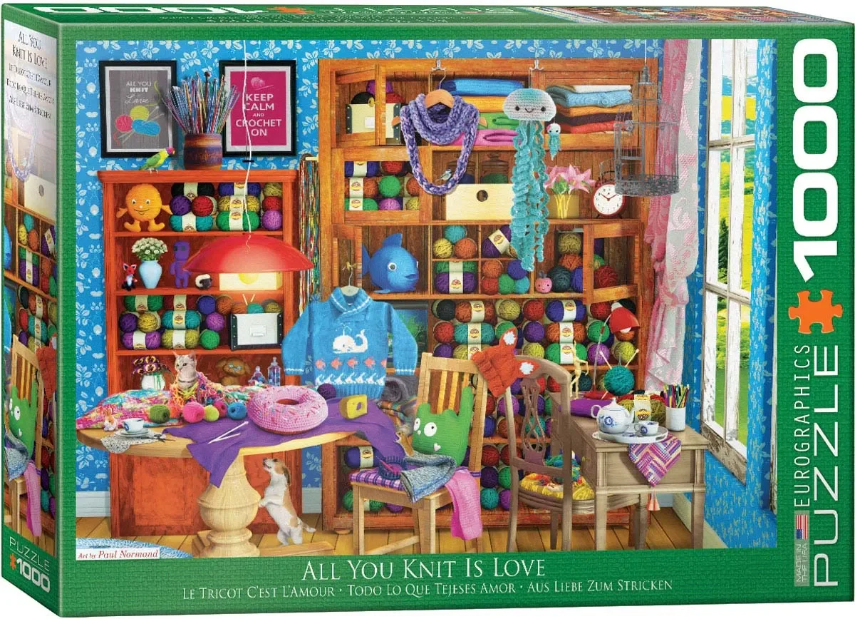 All You Knit is Love 1000 piece puzzle
