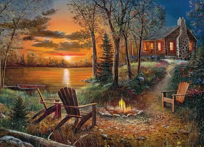 Fireside 1000 piece puzzle