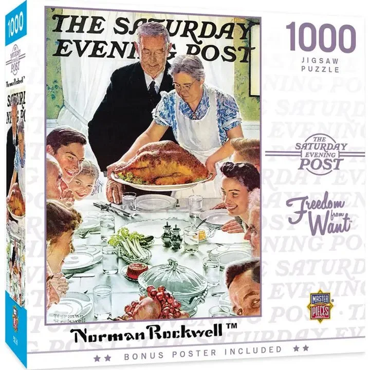 Saturday Evening Post - Freedom from Want 1000 Piece Puzzle