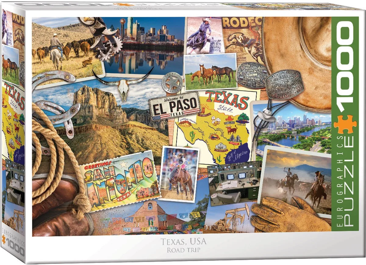 Texas, USA road trip 1000 piece puzzle