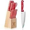Moss & Stone 14 Piece Knife Set red