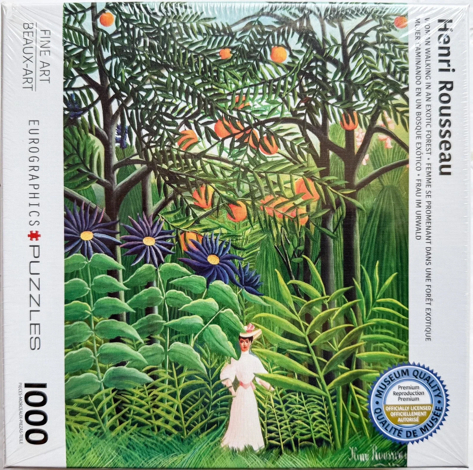 Woman Walking in an Exotic Forest 1000 piece puzzle