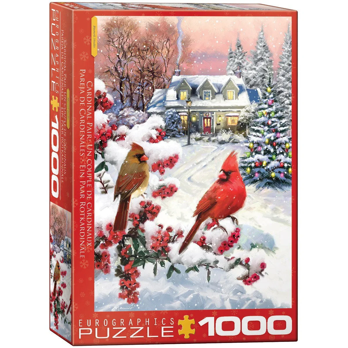 Cardinal Pair 1000 piece puzzle