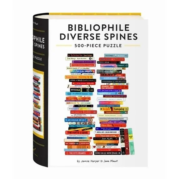 Bibliophile Diverse Spines 500 piece puzzle