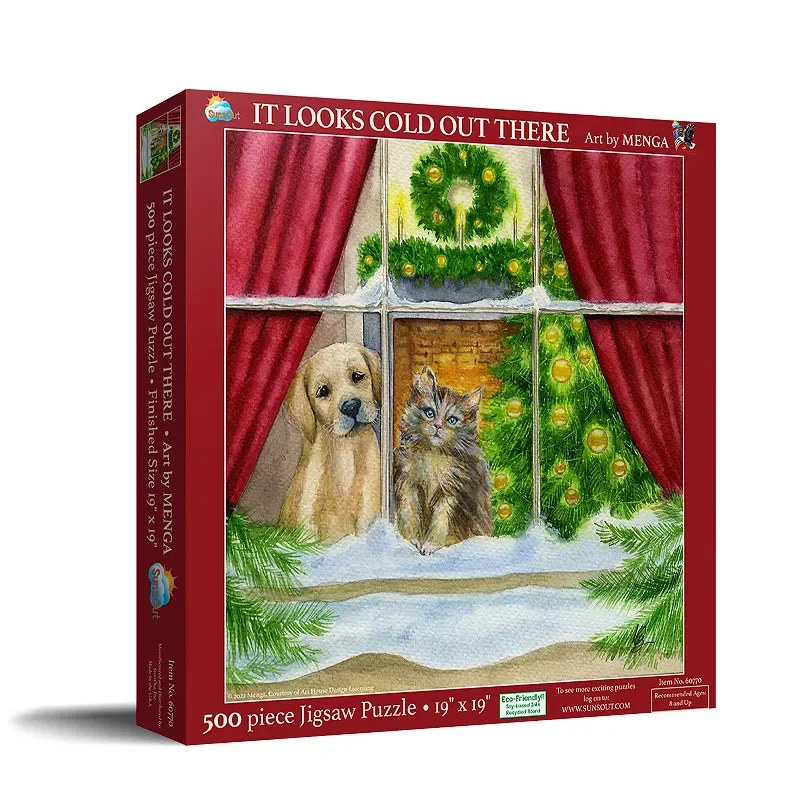 Suns Out It looks Cold Out There 500 piece puzzle