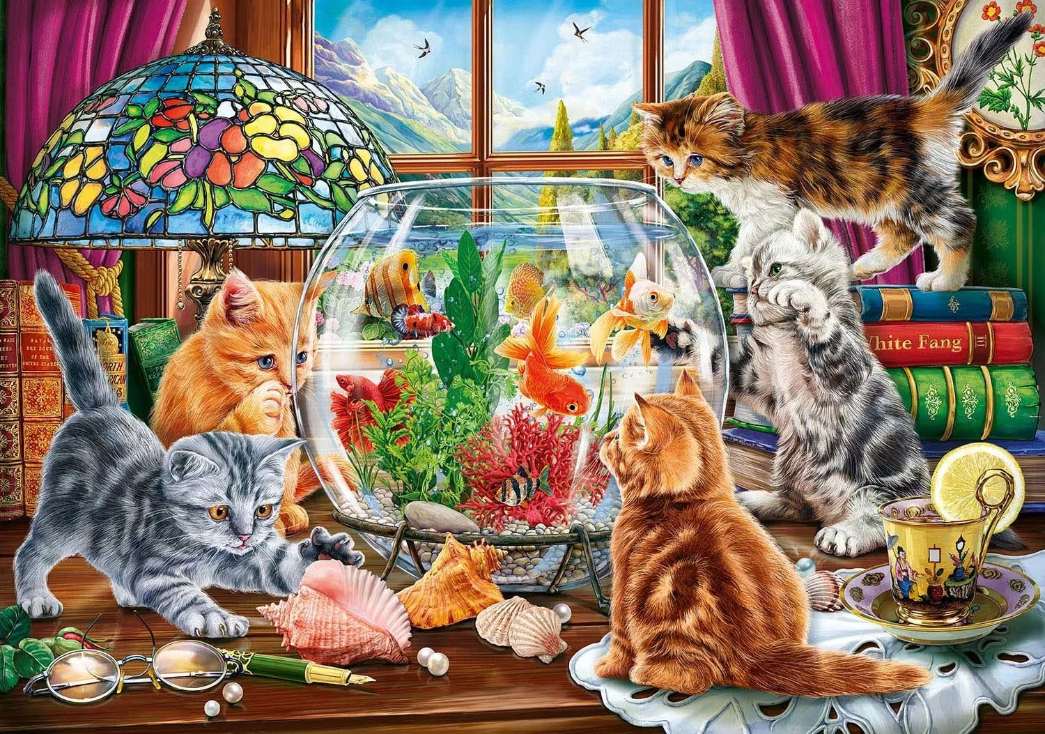 Kittens and the Aquarium 500 piece puzzle