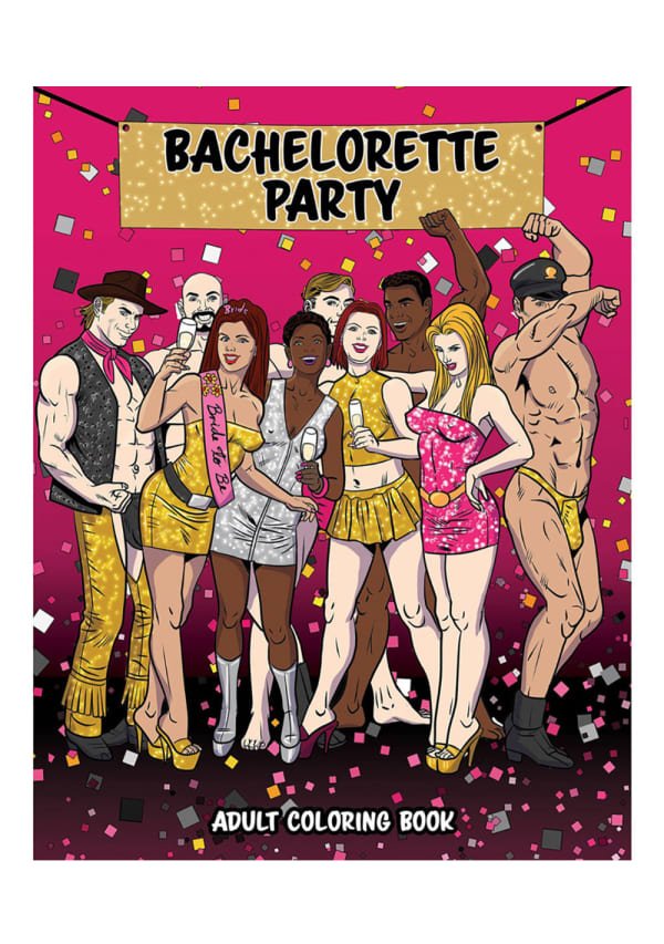Bachelorette Party Adult Color Book