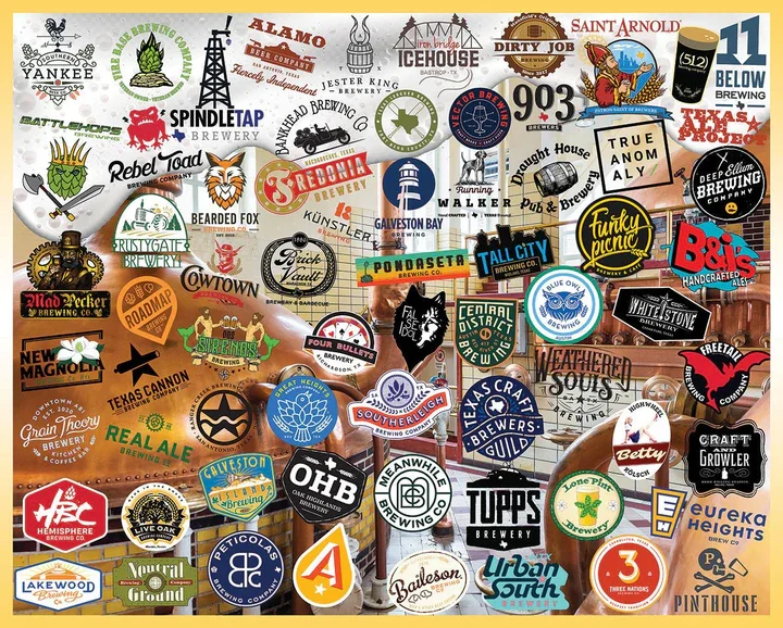 Texas Craft Beer 1000 piece puzzle