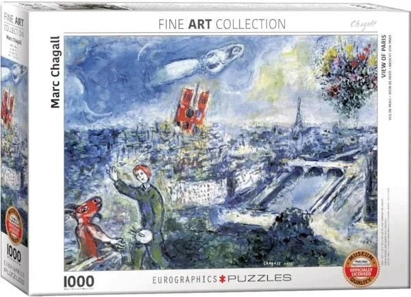 View of Paris by Marc Chagall 1000-Piece Puzzle