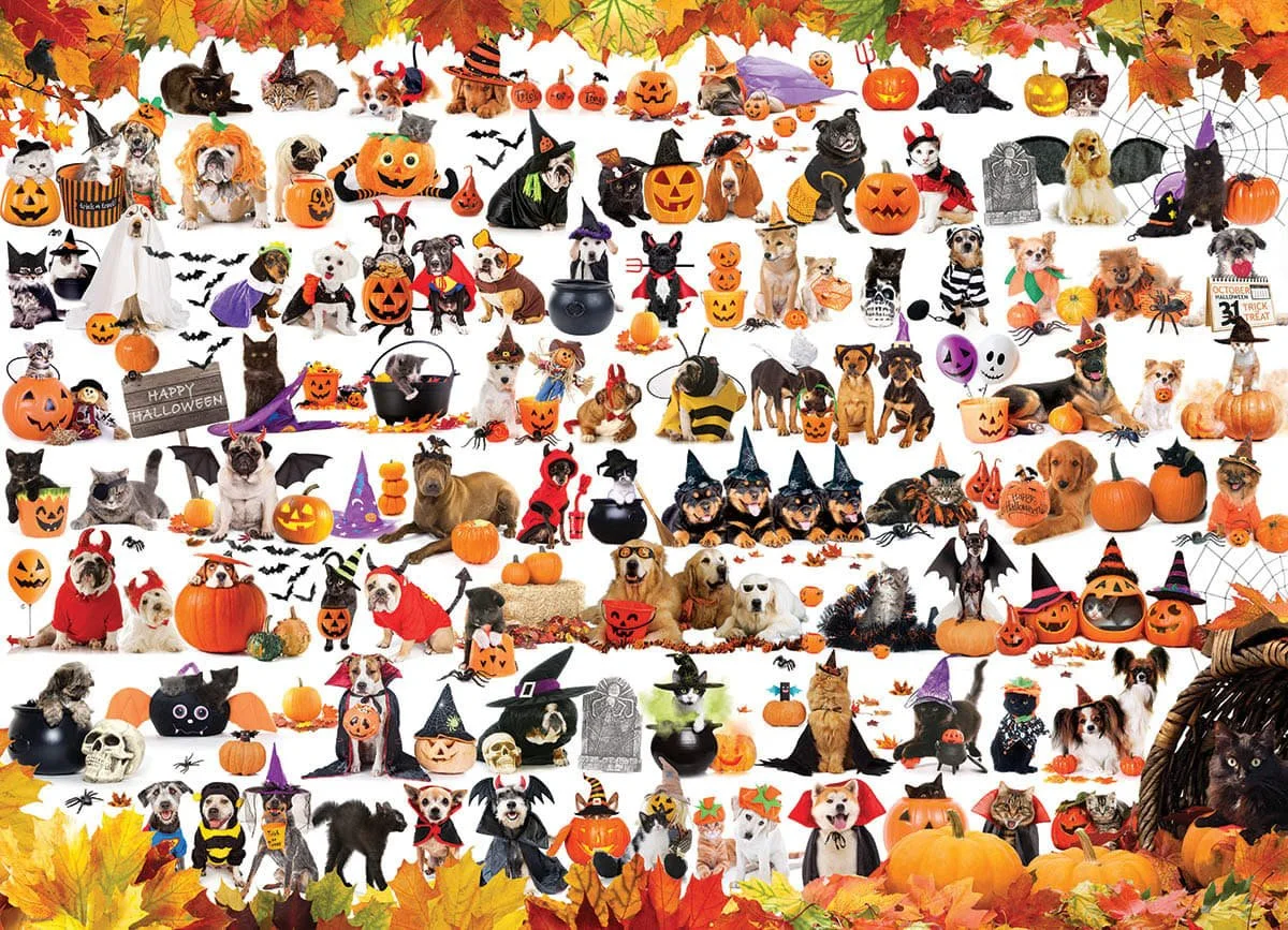Halloween Pets 1000 piece puzzle