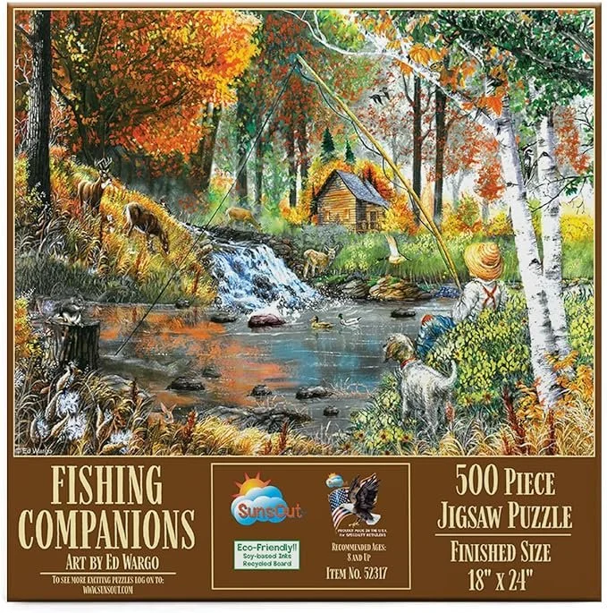 Fishing Companions 500 piece puzzle