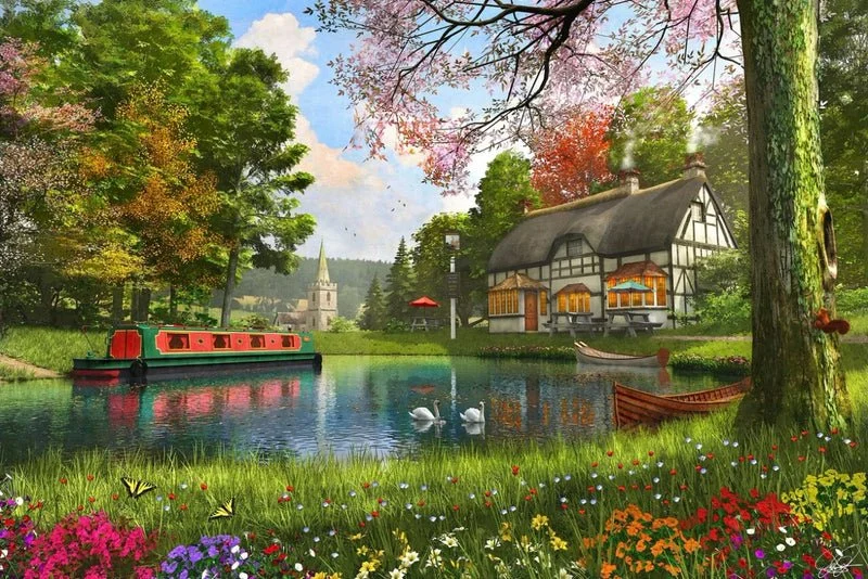 The Valley Cottage 1000 piece puzzle
