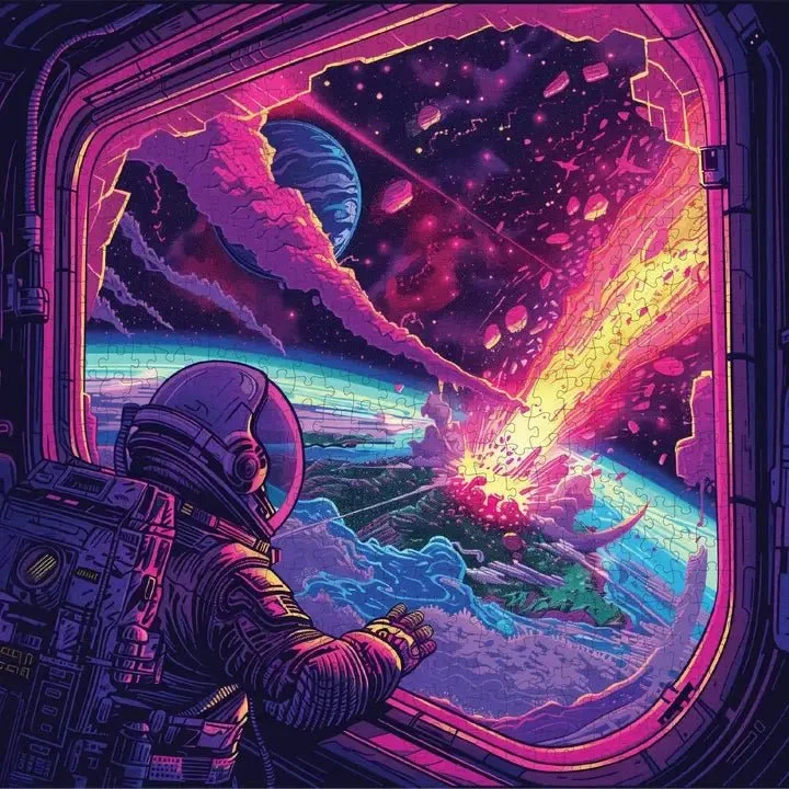 Cosmic Collision 1000 piece puzzle
